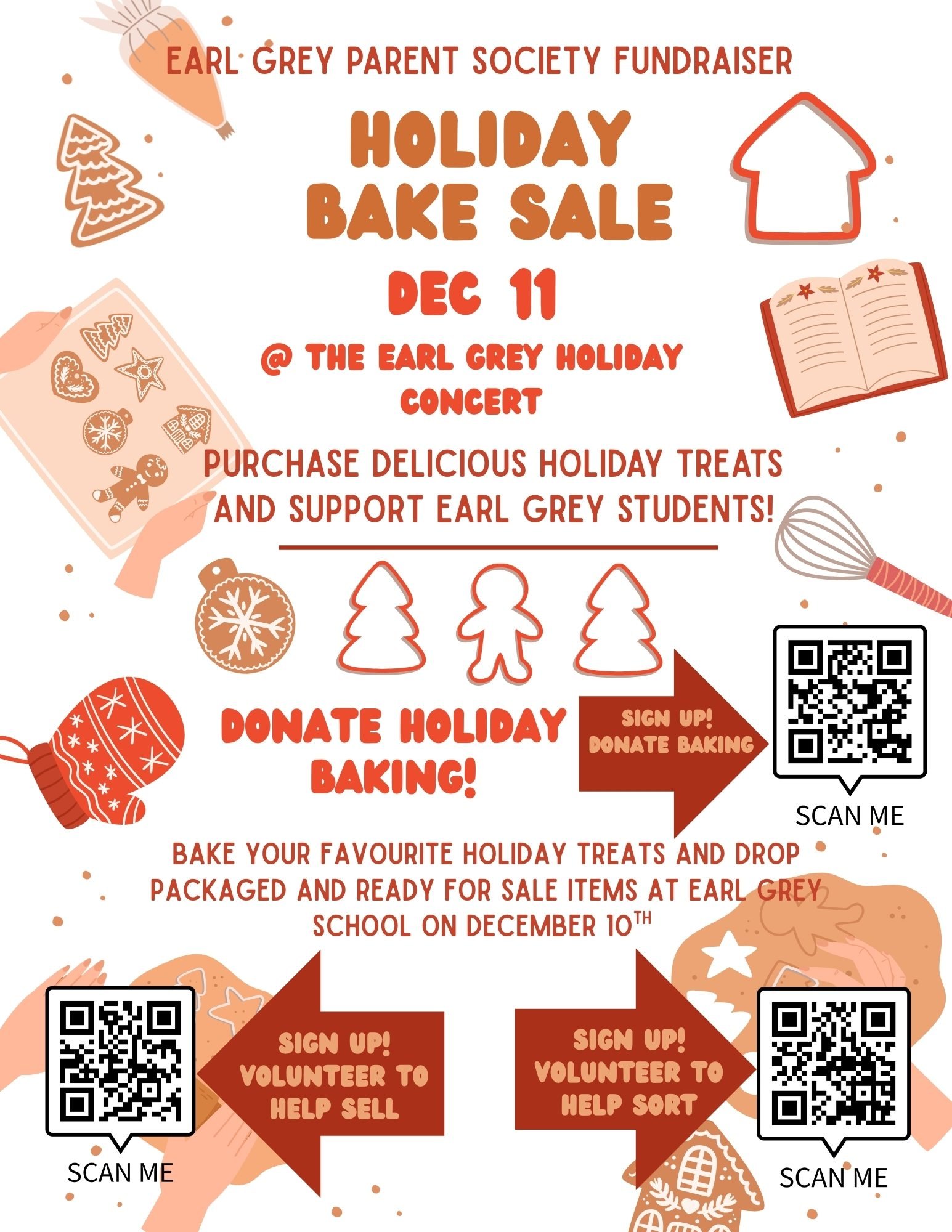 EGS Holiday Bake Sale Flyer Dec 2025 